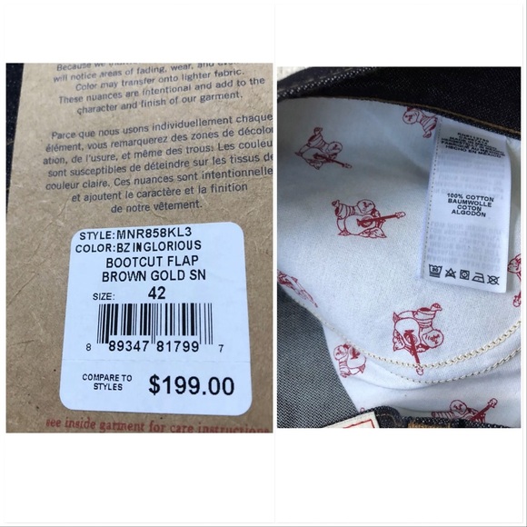 TRUE RELIGION Men's Bootcut Flap Jeans, Inglorious - Picture 8 of 8